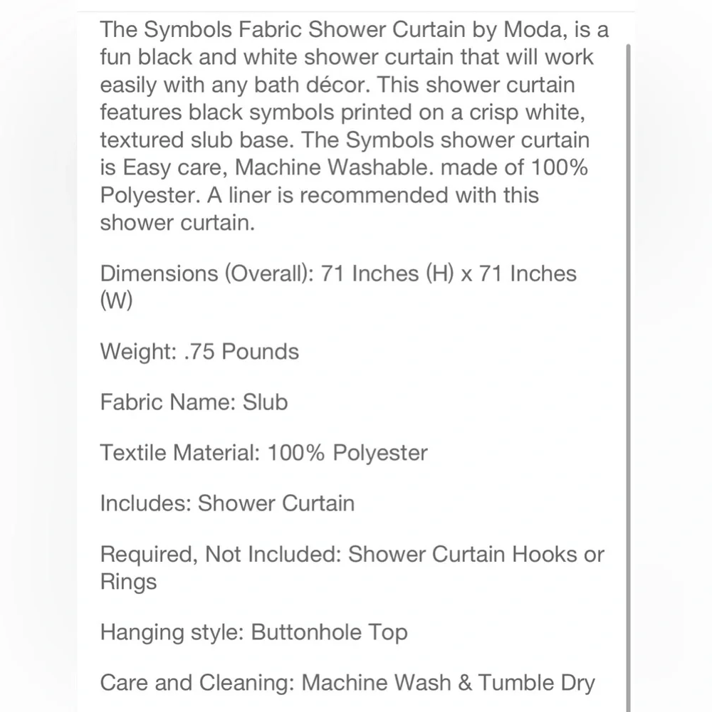 MODA Shower Curtains